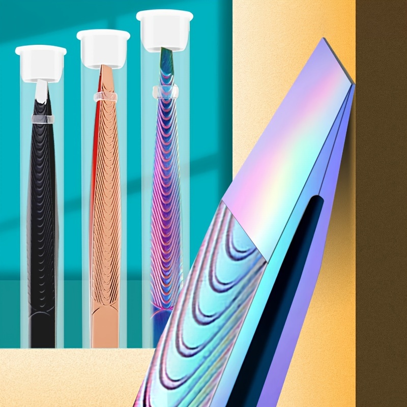 Beard Trimmer - Roestvrijstalen baardpincet Trimmer Gradiëntkleur Lichtbeige &