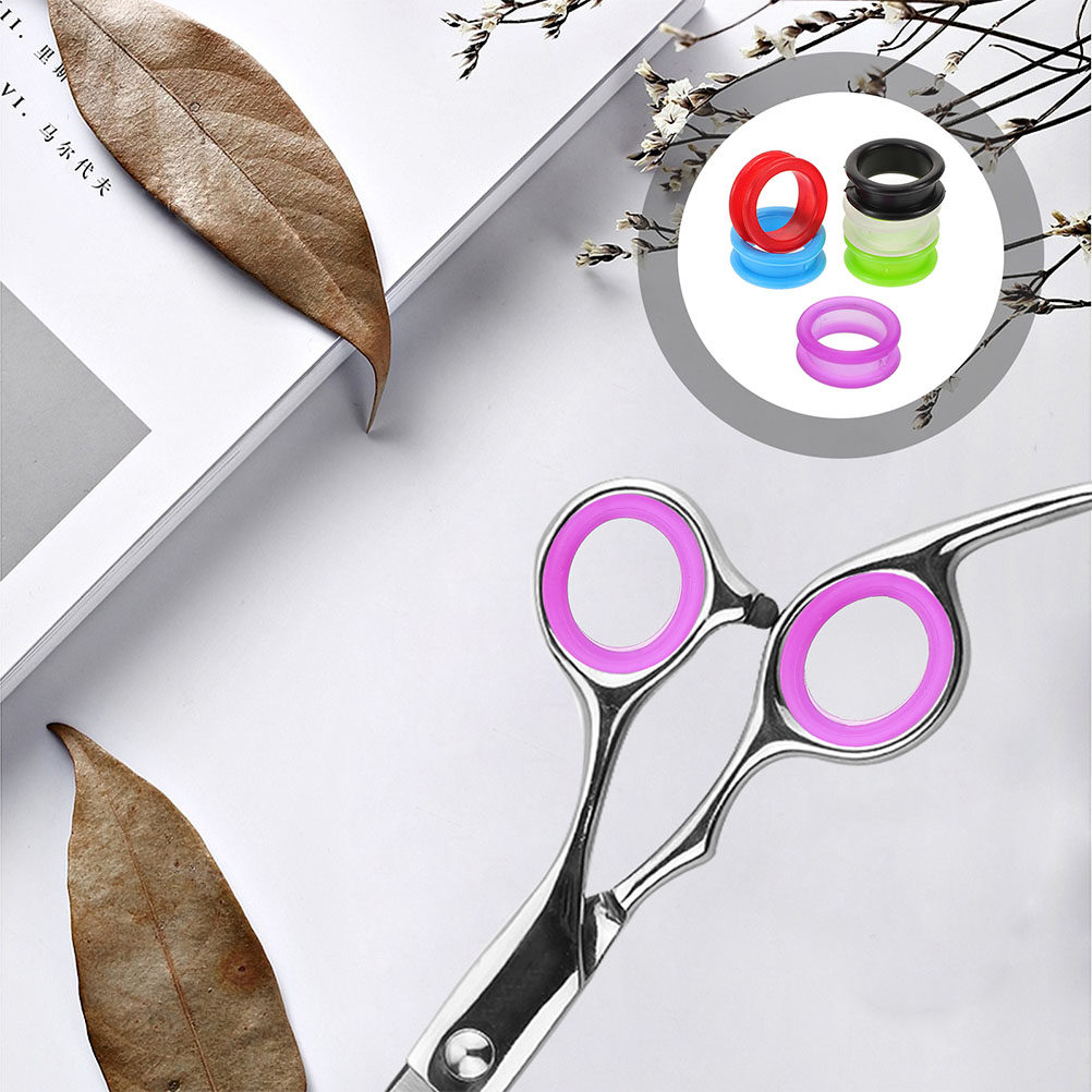 Grooming Scissors - 18 stuks zachte siliconen vingerbeschermers voor